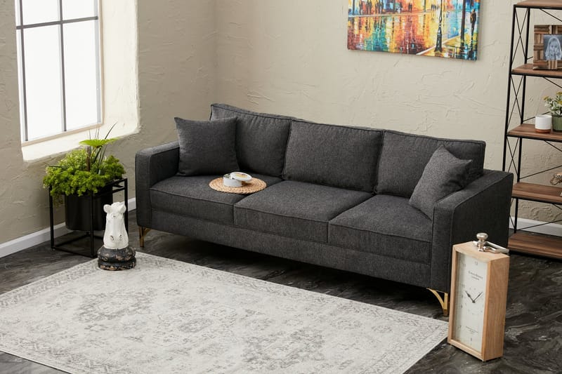 Retzow Sofa 3-personers - Antracit - Møbler - Sofaer - 3 personers sofa