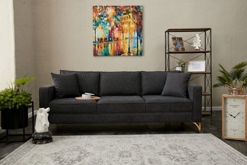 Retzow Sofa 3-personers - Antracit - Møbler - Sofaer - 3 personers sofa