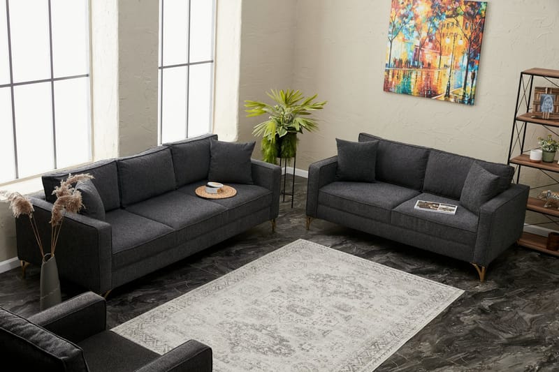 Retzow Sofa 3-personers - Antracit - Møbler - Sofaer - 3 personers sofa