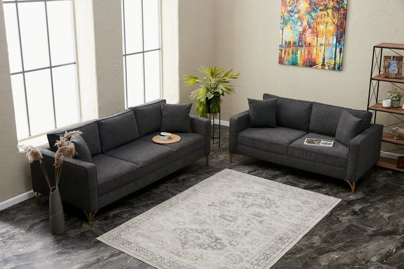 Retzow Sofa 3-personers - Antracit - Møbler - Sofaer - 3 personers sofa