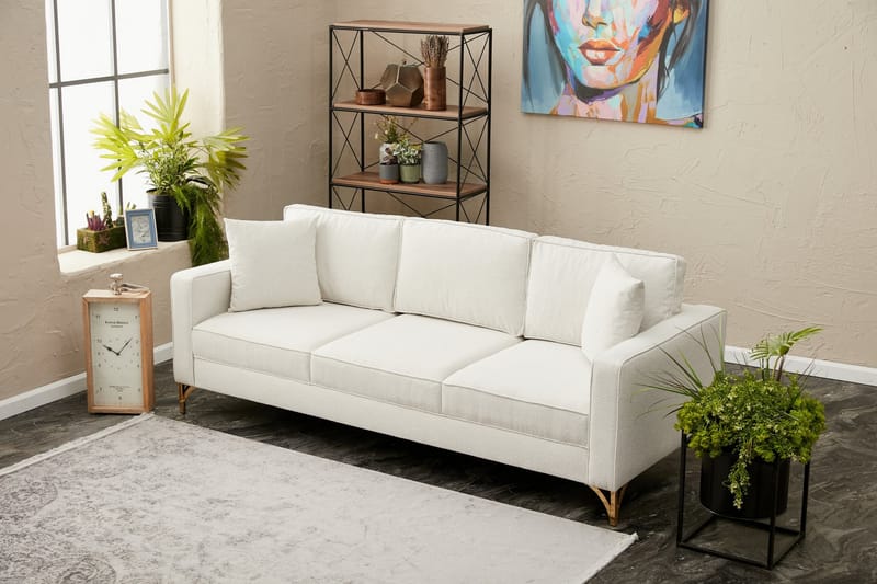 Retzow Sofa 3-personers - Beige - Møbler - Sofaer - 3 personers sofa