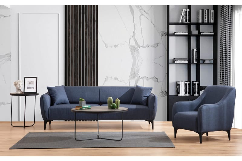 Rossland Sofa 3-personers - Bl�å - Møbler - Sofaer - 3 personers sofa