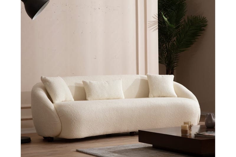 Scone Sofa 3-personers - Beige|Bouclé - Møbler - Sofaer - 3 personers sofa