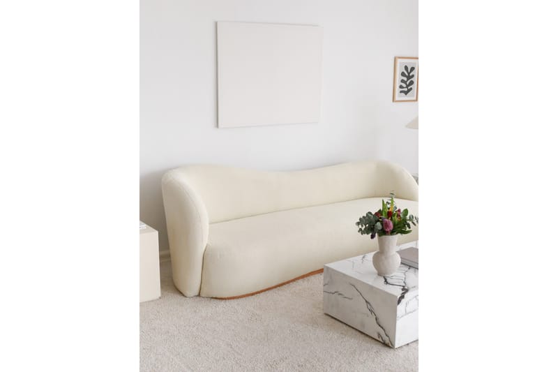 Slon Sofa 3-pers - Hvid - Møbler - Sofaer - 3 personers sofa