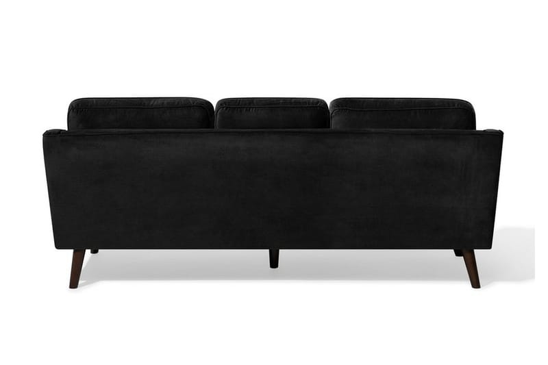 Sofa Sofa 3-pers - Sort - Møbler - Sofaer - 3 personers sofa