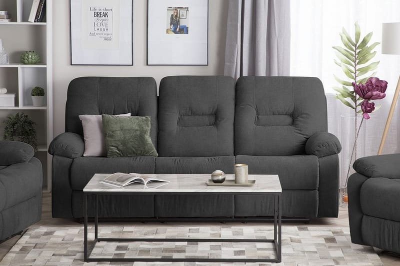 Sofasofa 3 sæder - Grå - Møbler - Sofaer - 3 personers sofa