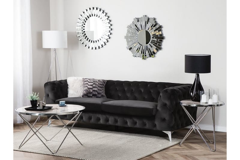 Sotra Sofa 2-4 pers. - Sort - 3 personers sofa