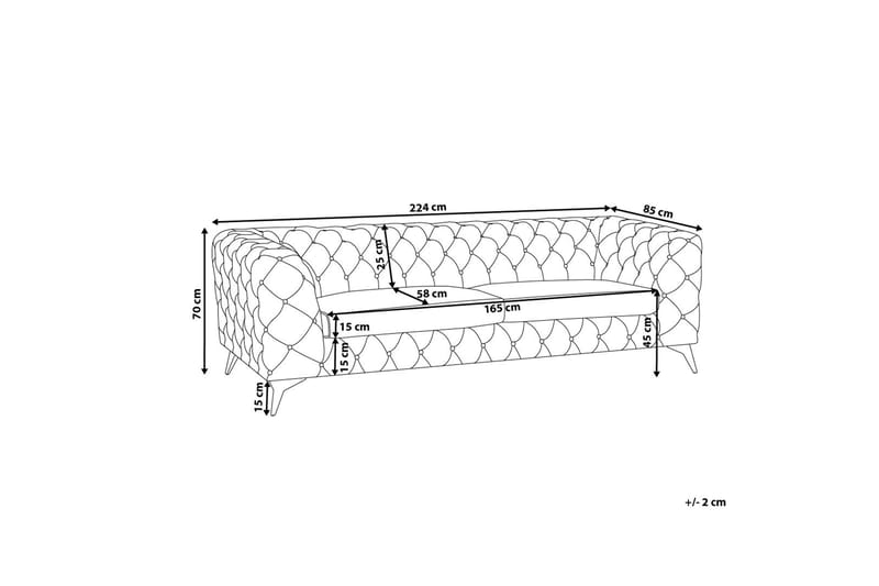 Sotra Sofa 2-4 pers. - Lilla - Møbler - Sofaer - 3 personers sofa