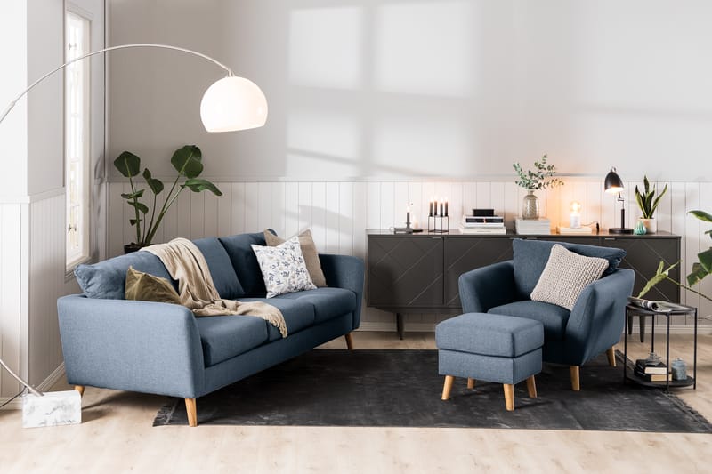 Trend 3-Pers. Sofa - Blå - Møbler - Sofaer - 3 personers sofa