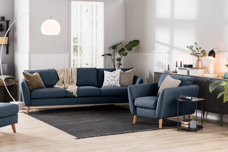 Trend 3-Pers. Sofa - Blå - Møbler - Sofaer - 3 personers sofa