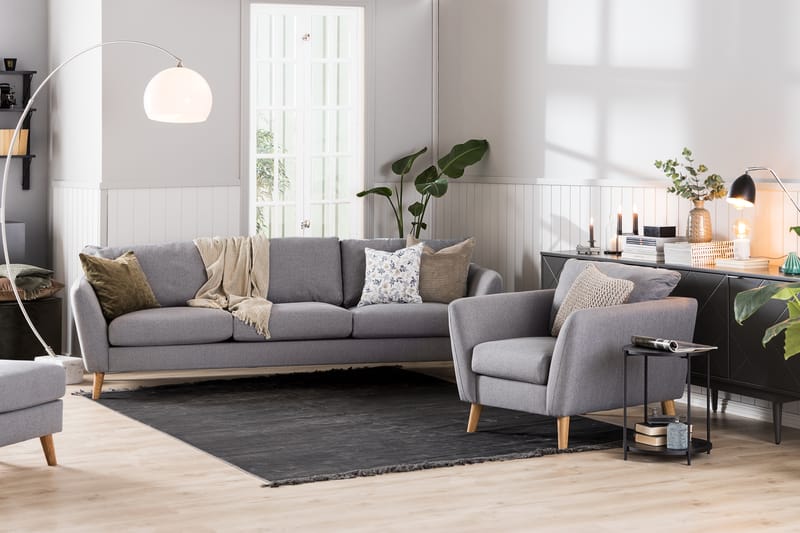 Trend 3-Pers. Sofa - Lysegrå - Møbler - Sofaer - 3 personers sofa