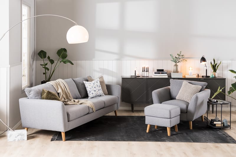 Trend 3-Pers. Sofa - Lysegrå - Møbler - Sofaer - 3 personers sofa