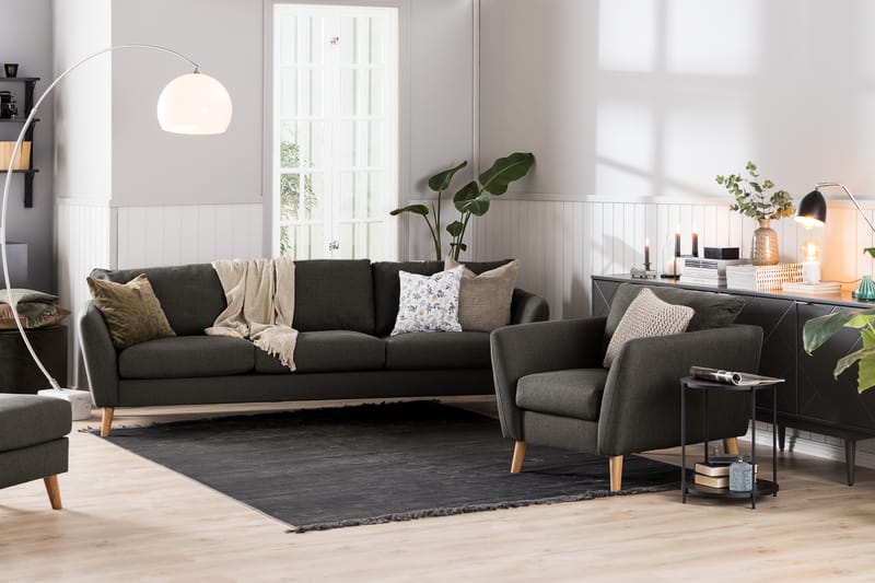 Trend 3-Pers. Sofa - Sort - Møbler - Sofaer - 3 personers sofa