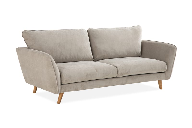 Trend Luksus 3-personers Moderne Sofa 224 cm Bred - Beige - Møbler - Sofaer - 3 personers sofa