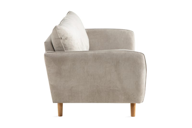 Trend Luksus 3-personers Moderne Sofa 224 cm Bred - Beige - Møbler - Sofaer - 3 personers sofa