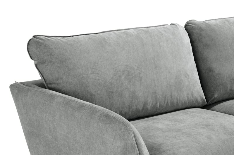 Trend Lyx 3-Pers. Sofa - Grå/Eg - Møbler - Sofaer - 3 personers sofa