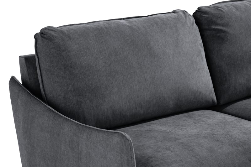 Trend Lyx 3-Pers. Sofa - Mørkegrå/Eg - Møbler - Sofaer - 3 personers sofa