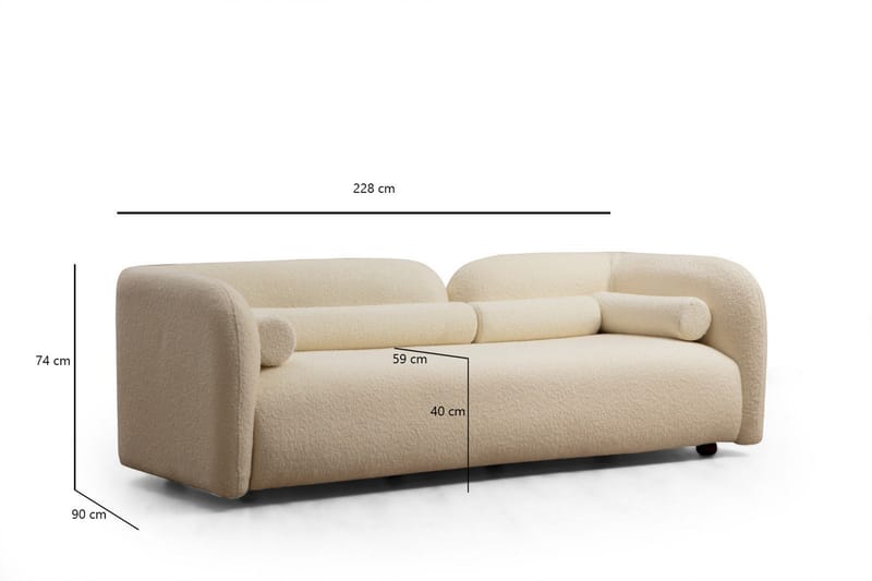 Victoria Sofa 3-personers - Victoria - Møbler - Sofaer - 3 personers sofa