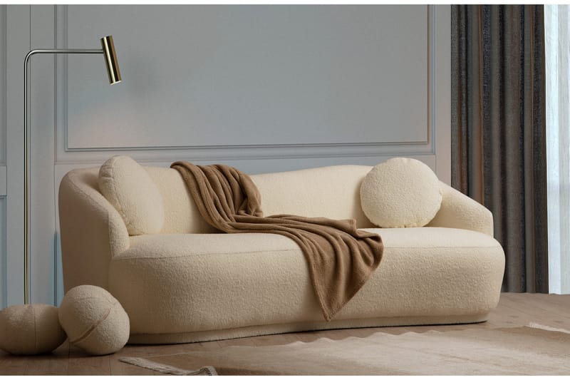 Yarrawonga Sofa 3-personers - Beige|Bouclé - Møbler - Sofaer - 3 personers sofa