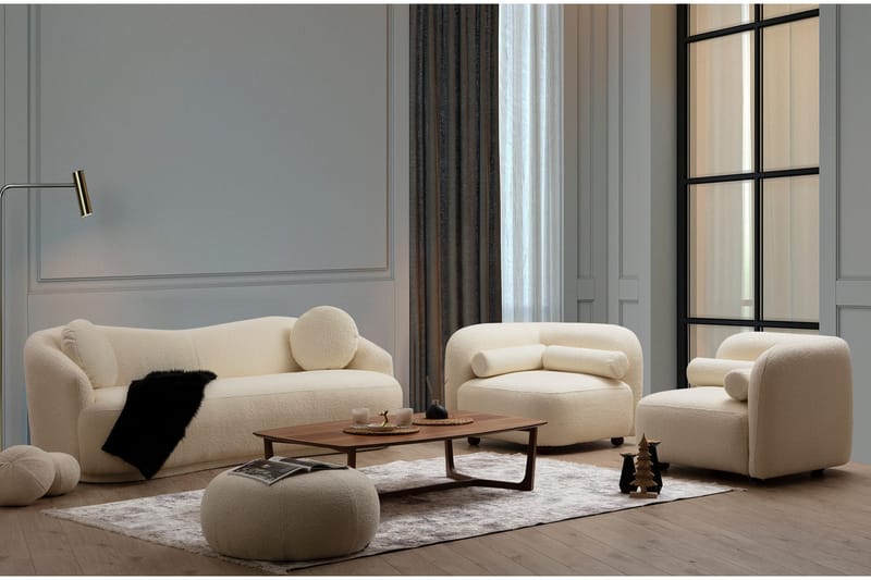 Yarrawonga Sofa 3-personers - Beige|Bouclé - Møbler - Sofaer - 3 personers sofa