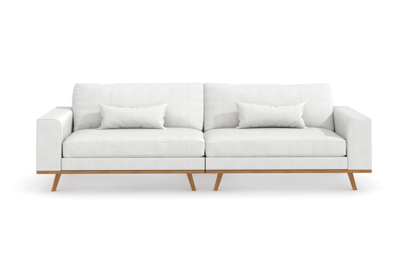 Copenhagen 4-Pers. Sofa - Hvid/Eg - Møbler - Sofaer - 4 personers sofa