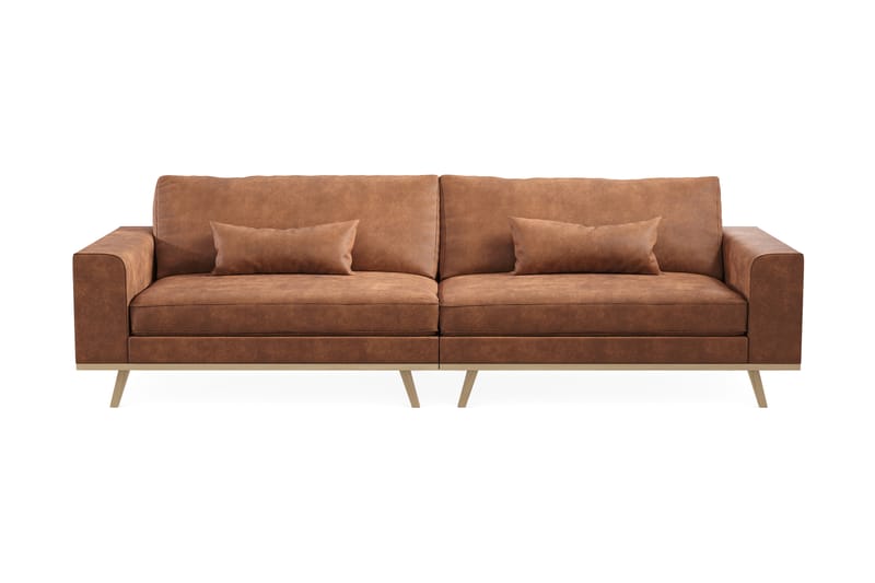 Copenhagen 4-Personers Sofa - Brun - Møbler - Sofaer - 4 personers sofa