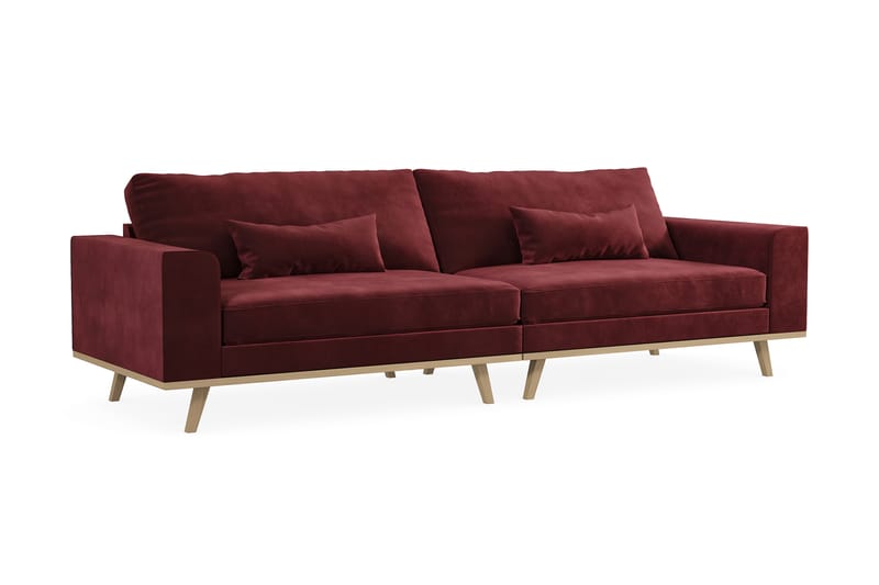 Copenhagen 4-Personers Sofa - Rød - Møbler - Sofaer - 4 personers sofa