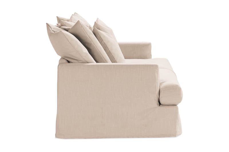 Menard Dyb 4-personers Sofa Vaskbart & aftageligt betræk - Beige - Møbler - Sofaer - 4 personers sofa