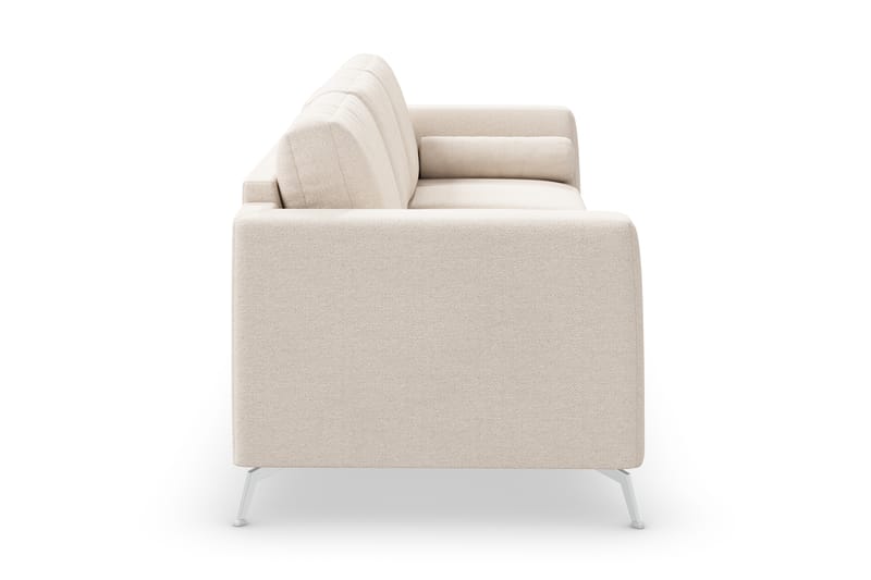 Ocean Lyx 4-personers Sofa - Beige/Krom - Møbler - Sofaer - 4 personers sofa