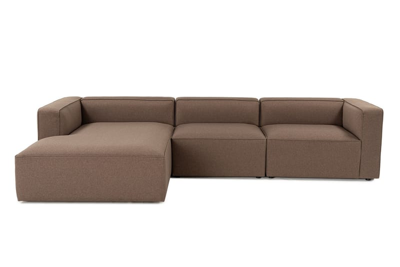 Abbas 4-personers Sofa med Chaiselong - Brun - Møbler - Sofaer - Sofa med chaiselong