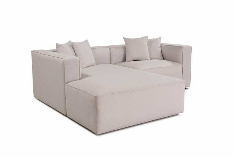 Abbas 4-personers Sofa med Chaiselong - Ecru - Møbler - Sofaer - Sofa med chaiselong