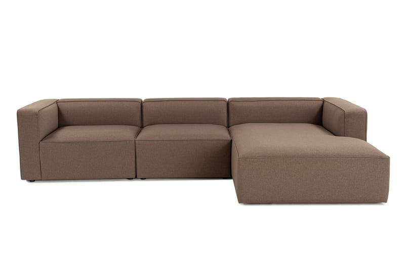 Abbas 4-personers Sofa med Chaiselong - Brun - Møbler - Sofaer - Sofa med chaiselong