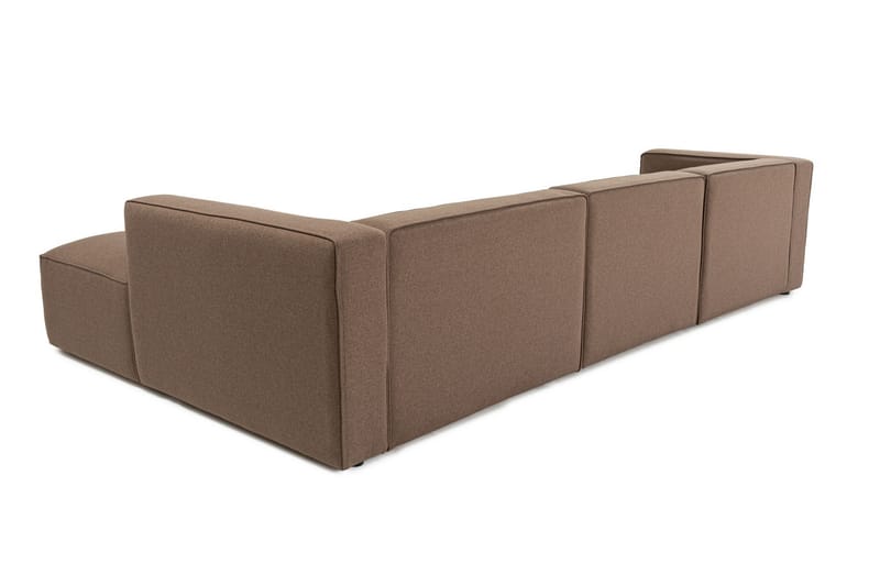 Abbas 4-personers Sofa med Chaiselong - Brun - Møbler - Sofaer - Sofa med chaiselong