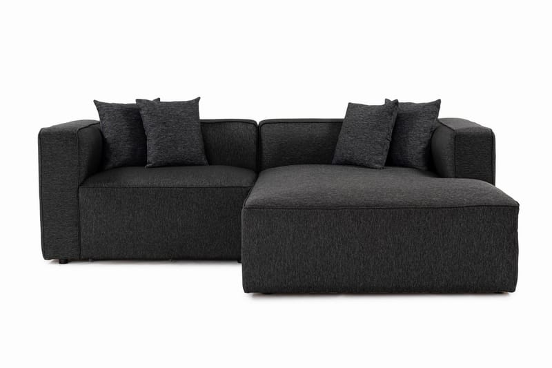 Abbas 4-personers Sofa med Chaiselong - Antracit - Møbler - Sofaer - Sofa med chaiselong