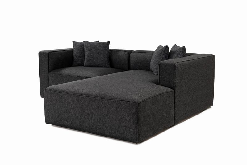 Abbas 4-personers Sofa med Chaiselong - Antracit - Møbler - Sofaer - Sofa med chaiselong