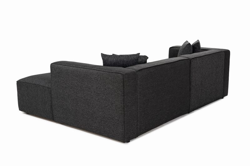 Abbas 4-personers Sofa med Chaiselong - Antracit - Møbler - Sofaer - Sofa med chaiselong