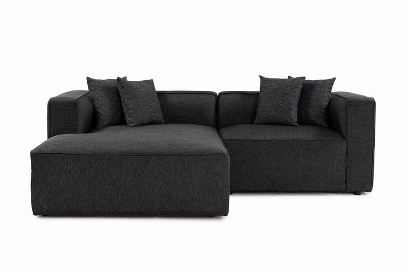 Abbas 4-personers Sofa med Chaiselong - Antracit - Møbler - Sofaer - Sofa med chaiselong