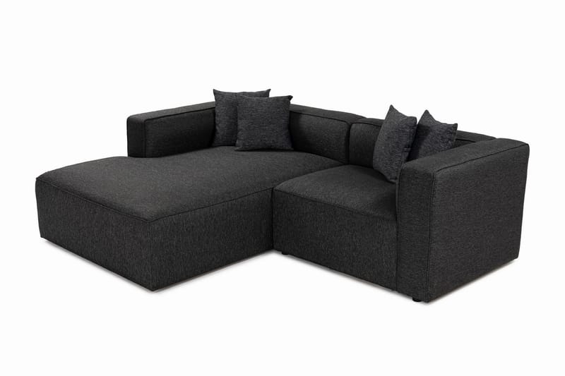 Abbas 4-personers Sofa med Chaiselong - Antracit - Møbler - Sofaer - Sofa med chaiselong