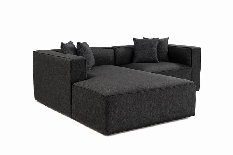 Abbas 4-personers Sofa med Chaiselong - Antracit - Møbler - Sofaer - Sofa med chaiselong