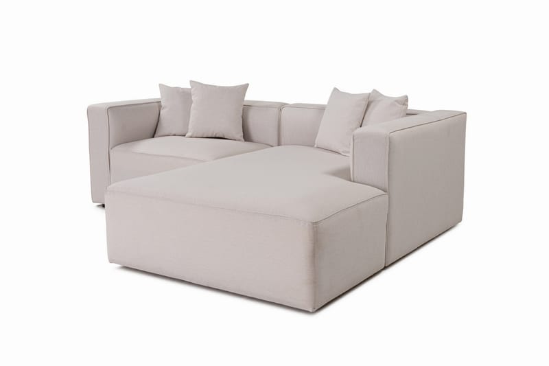 Abbas 4-personers Sofa med Chaiselong - Ecru - Møbler - Sofaer - Sofa med chaiselong