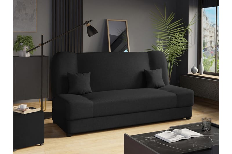 Abron Sofa 3-personers - Sort - Møbler - Sofaer - 3 personers sofa