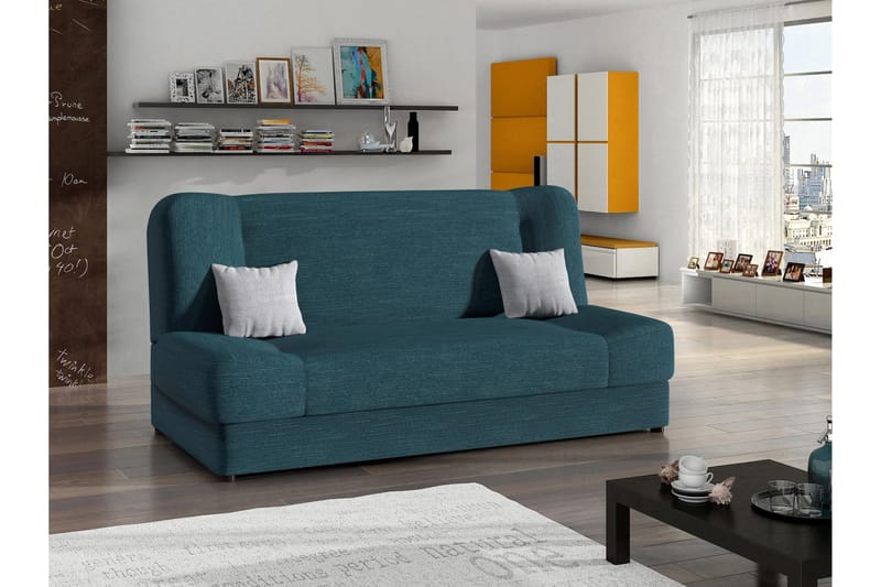 Abron Sofa 3-personers - Turkis/Grå - Møbler - Sofaer - 3 personers sofa