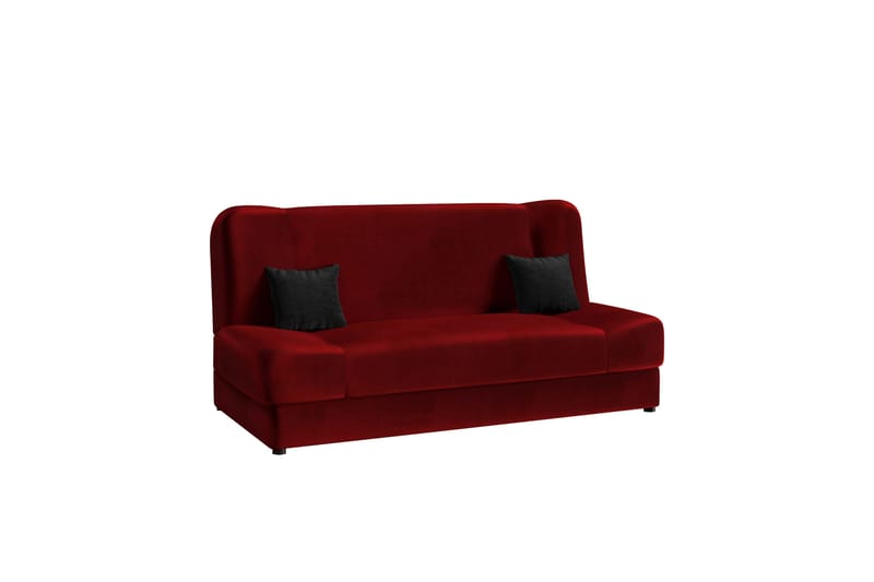 Abron Sofa 3-personers - Rød/Sort - Møbler - Sofaer - 3 personers sofa