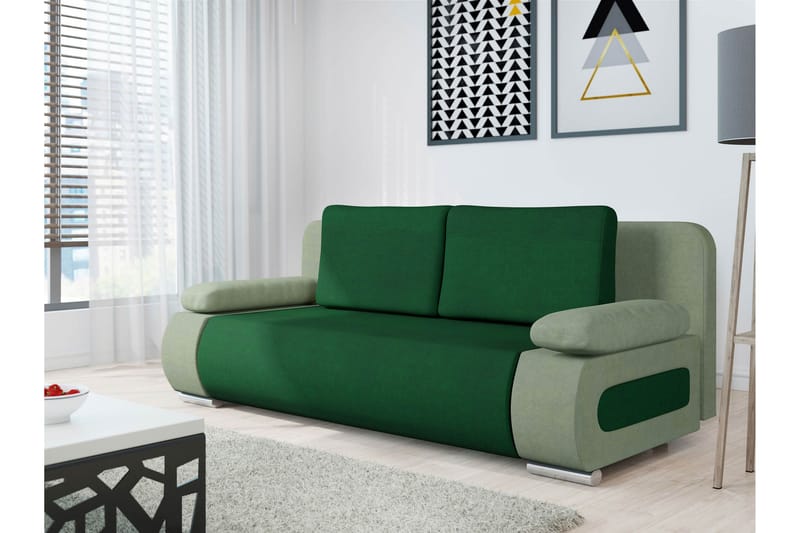 Adelma Sofa 3-personers - Grøn - Møbler - Sofaer - 3 personers sofa