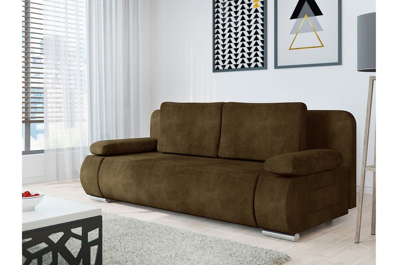 Adelma Sofa 3-personers - Brun - Møbler - Sofaer - 3 personers sofa