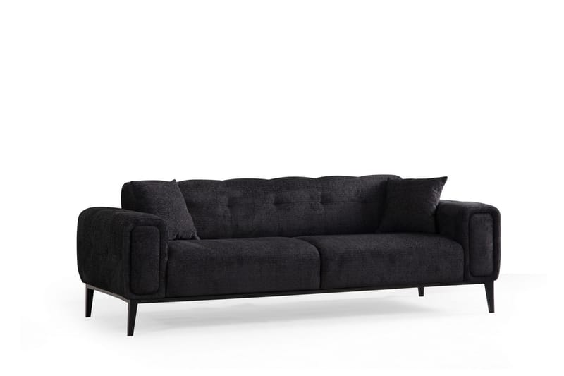 Adelphe 4-personers Sovesofa - Sort - Møbler - Sofaer - Sovesofaer