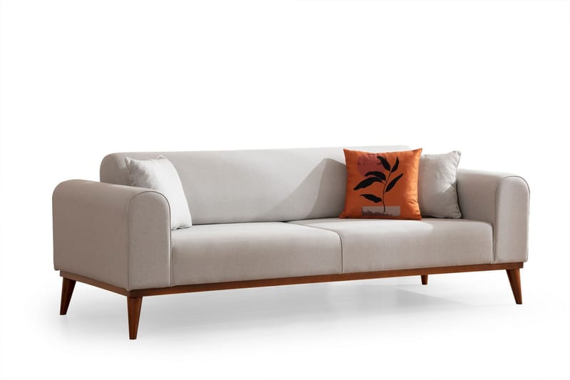 Akio 4-personers Sovesofa - Creme - Møbler - Sofaer - Sovesofaer