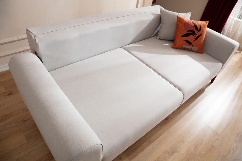 Akio 4-personers Sovesofa - Creme - Møbler - Sofaer - Sovesofaer