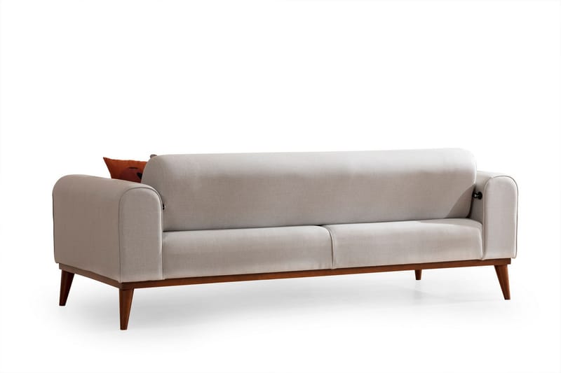 Akio 4-personers Sovesofa - Creme - Møbler - Sofaer - Sovesofaer