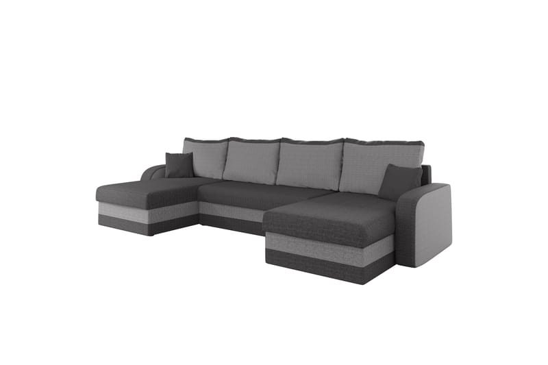 Alvared Sofa Dobbeltdivan 4-personers - Lys grå/Grå - Møbler - Sofaer - U Sofa